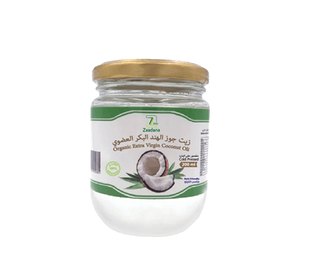 زيت جوز الهند البكر العضوي زادنا 200 مل