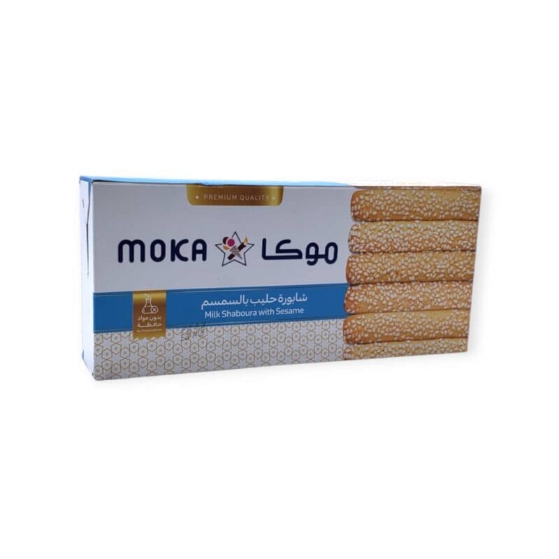 شابورة حليب بالسمسم موكا