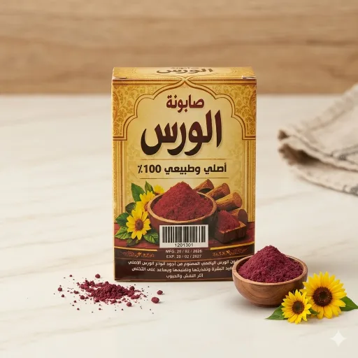 صابونة الورس طبيعي 100%