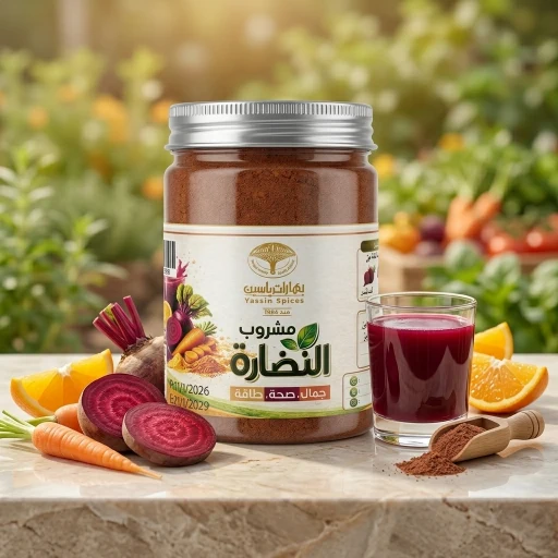 مشروب النظارة جزر + شمندر + ليمون