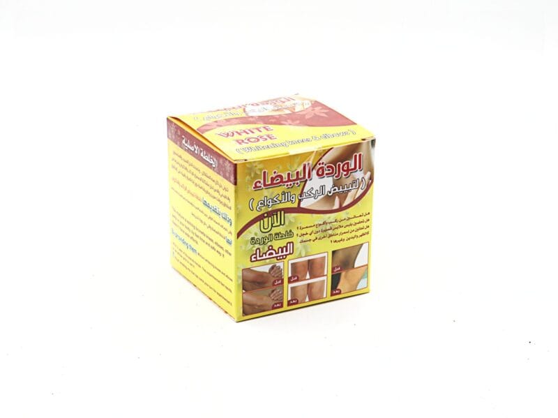 كريم الوردة البيضاء لتبيض الركب والاكواع كريم الوردة البيضاء لتبيض الركب والاكواع